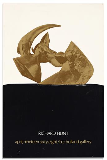 (ART.) Pair of posters for exhibitions by sculptor Richard Hunt.
